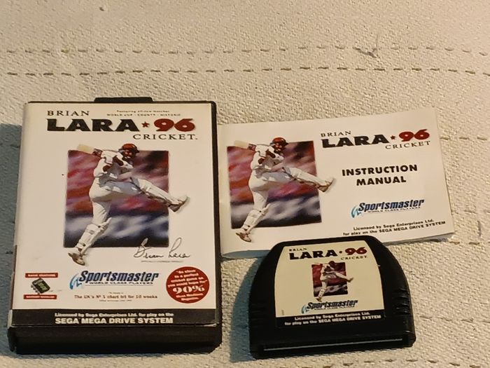 Brian Lara Cricket 96 Complete Top Sega Mega Drive  For Sale Here