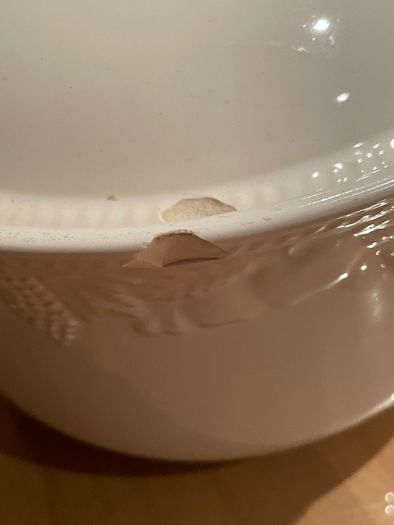 Cream Pottery Casserole Dish