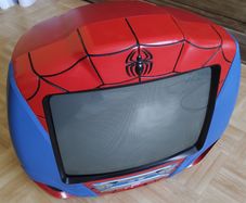 14 Inch Spider-Man CRT TV and DVD