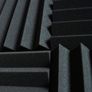 NEW SALE | 12 Pack Wedge RED/Black Acoustic Soundproofing Studio Foam Tiles Image 4