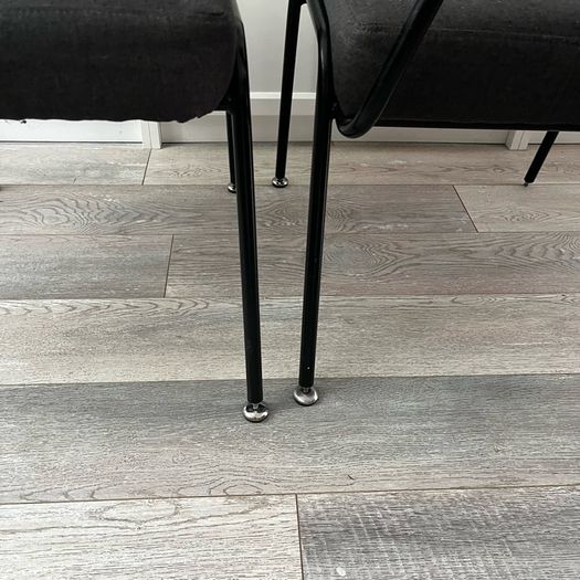 Made Knox dining chairs in grey x 2