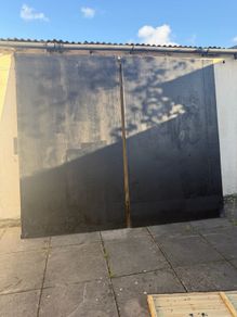 Black Steel double gates for garage