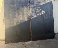 Black Steel double gates for garage