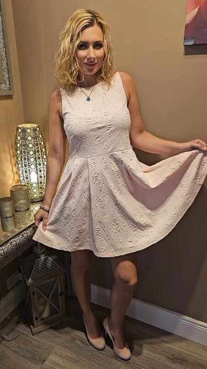 light pink dress