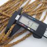 Vintage African Style Stripe Glass 4-5.5mm Beads Necklace Strand Image 6