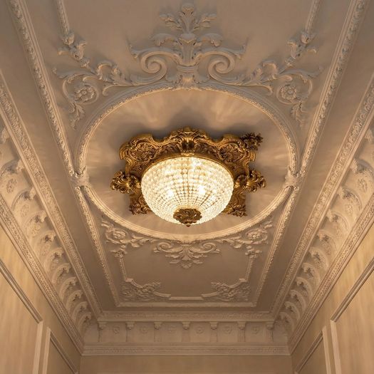 Flush mounted High quality Heavy brass Ceiling lamp