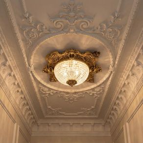 Flush mounted High quality Heavy brass Ceiling lamp