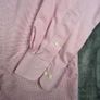 LAUREN RALPH LAUREN Fitted Non Iron Mens Shirt Pink Striped Long Sleeve 15.5 E39 Image 3