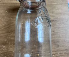 4 x KILNER Clip Top 2 Litre (2000 ml) Airtight Glass Storage Jar for Preserving Fruits Vegetables Coffee Tea Rice Flour Nuts Pasta