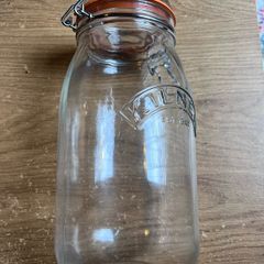4 x KILNER Clip Top 2 Litre (2000 ml) Airtight Glass Storage Jar for Preserving Fruits Vegetables Coffee Tea Rice Flour Nuts Pasta
