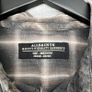 AllSaints Frontier Shirt Medium Grey Plaid - Long Sleeve - Pearl Snap Image 2