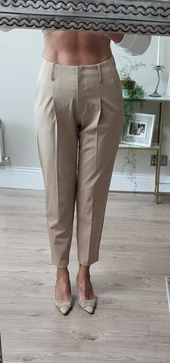 CAMBIO Kate tan cigarette style pants Sz 10UK - Bnwot -Rrp 159.90