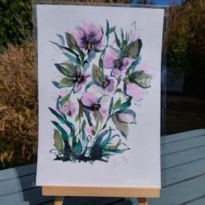 Original Watercolour Floral Painting