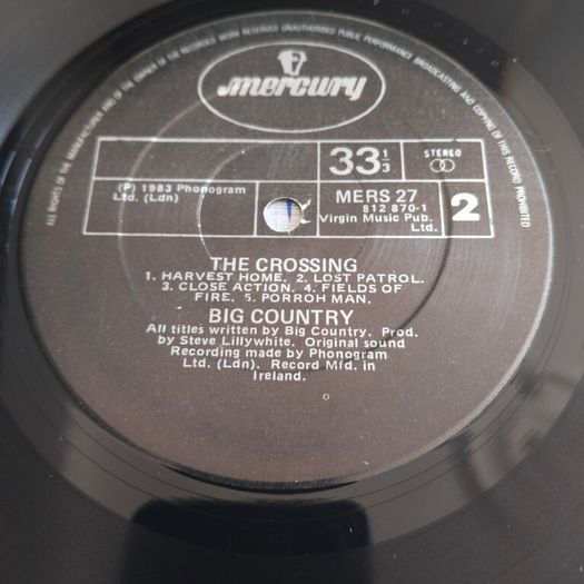 Big Country - The Crossing Irish Pressing