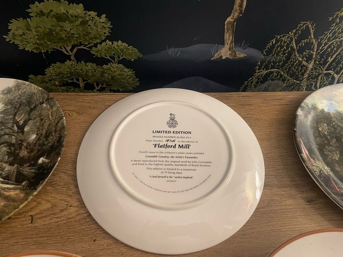 Eight old plates