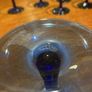 A bundle of Vintage Retro Luminarc Arcoroc Made in France Mid Century Cobalt Stemmed Wine Glasses ( 6 ) Image 4