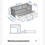 IKEA Hemnes day-bed, white, 3 drawers, 3 mattresses included Image 10