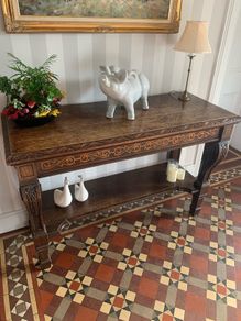 Antique Oak Hall / Console Table