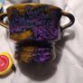German Mid century unusual Glaze 2 handled ceramic Image 7