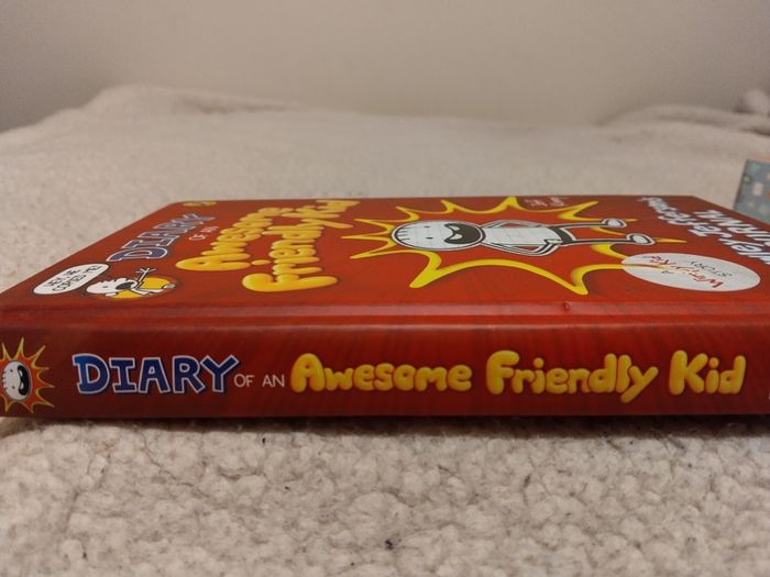 Diary of an awesome friendly kid by Jeff Kinney HARDBACK