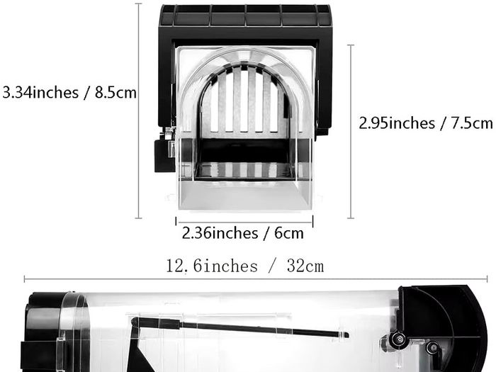 Safe Firm Mice Humane Reusable Plastic Rodents Trap Household Mouse Catcher Smart Self-locking Mousetrap for Indoor Outdoor Garden