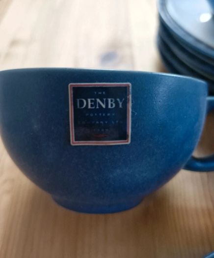 Denby 'Reflex' Tea/ Coffee Cups and Saucers x 6 BNWT