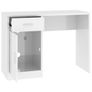 Desk with Drawer & Cabinet High Gloss White Image 6