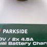 Parkside 2 Port 4.5A X20V Dual Fast Charger Image 2