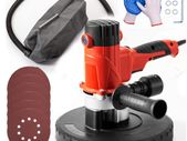 1200w Hand Held Drywall Sander 225mm 6 Variable Speed Dust Extracting Electric