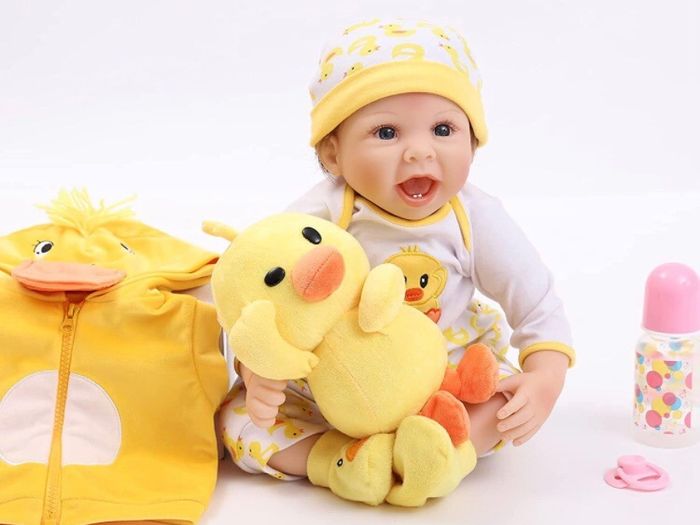 Reborn Baby Dolls 22 Inches 55 Cm That Looks Real Life Babies Realistic Toddler Girl Newborn Soft Vinyl Silicone Doll Birthday Gift Toys (FREE POSTAGE)