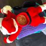 Handmade Unique Christmas Santa Sofa Organizer, Funny Gift Idea Image 5