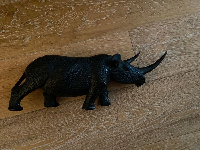 wooden Rhino carving