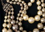 pearl necklace and bracelet set