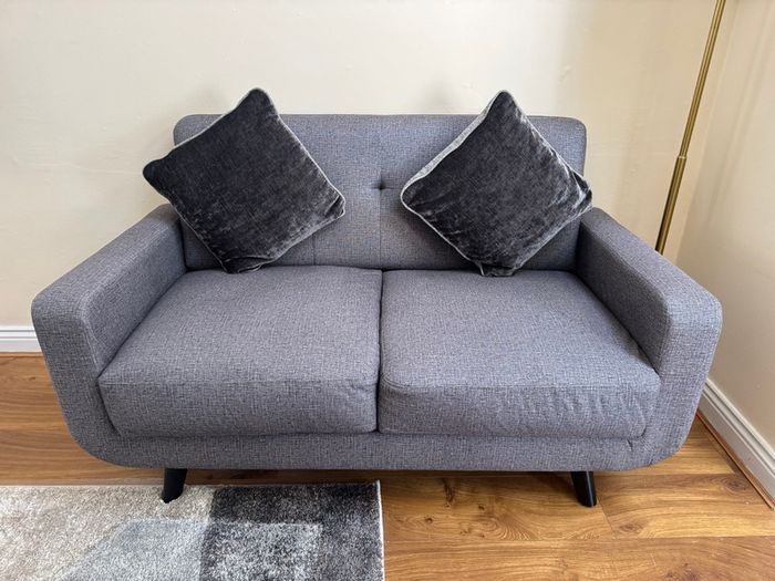 2-Seater Light Grey Sofa