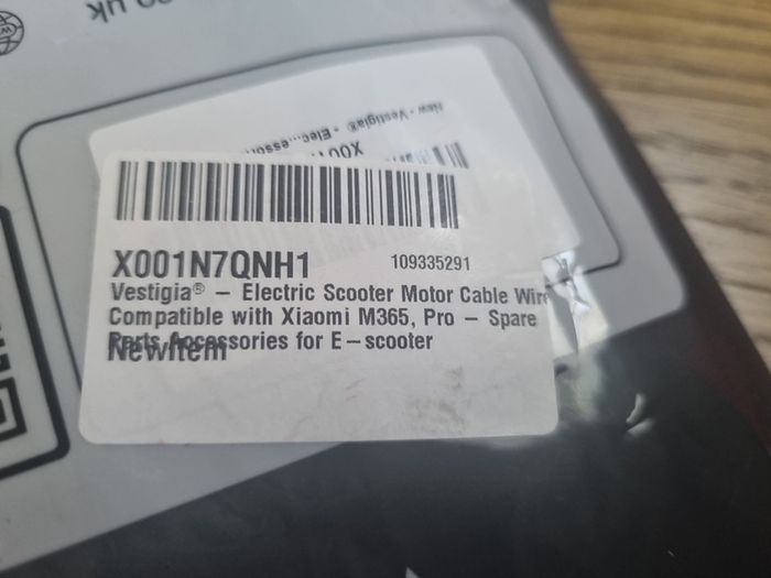 E scooter motor cable for xiaomi pro