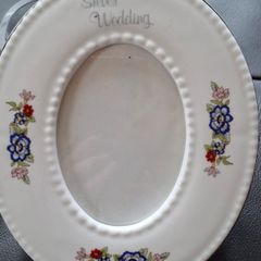 Royal Tara, fine bone china, vintage, silver wedding anniversary frame