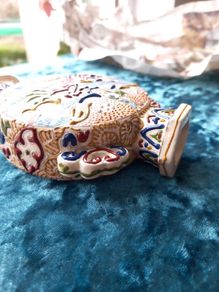 Japanese  mini vase ceramic clay  vase decor vintage old Chinese