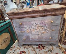 Vintage French Provincial Floral Accent Dresser