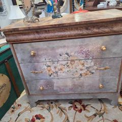 Vintage French Provincial Floral Accent Dresser
