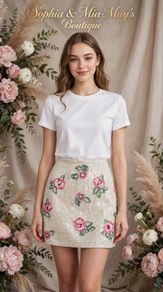 Miss Selfridge beaded Skirt