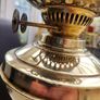 Brass duplex oil lamp . working and polished. Image 3