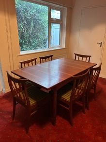 Rare Mid 1960s G Plan Rectangular Teak Dining Table & 6no Dining Chairs