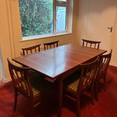 Rare Mid 1960s G Plan Rectangular Teak Dining Table & 6no Dining Chairs