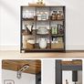 New 3 Tier Ladder Shelf Bookcase (Rustic Brown) FREE P&P Image 6