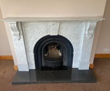 Marble Fireplace with Insert
