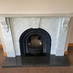 Marble Fireplace with Insert