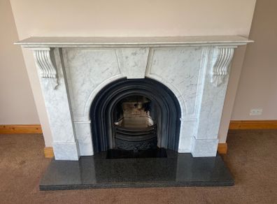 Marble Fireplace with Insert