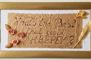 Framed 3D Inspirational Wall Art  "What's the Best that could HAPPEN?" (56cm x 30cm)