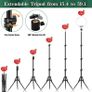 Light with Tripod Stand & Phone Holder - 10 inch Selfie LED Ringlight Dimmable Desktop Lamp 40 Colors RGB Tall Circle Light for Camera Makeup Video (FREE SHIPPING) Image 5