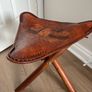 leather foot stool Image 2